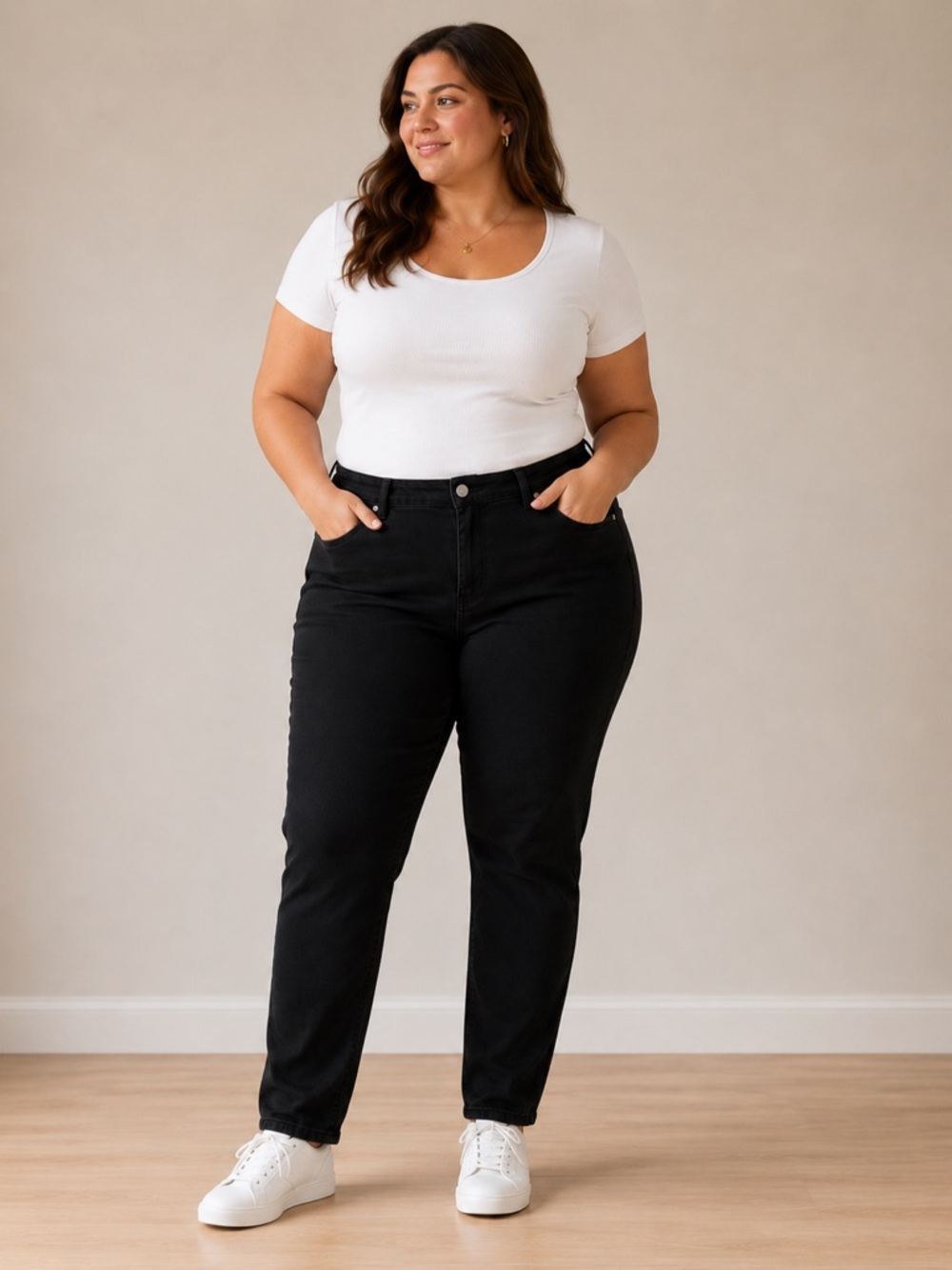 1822 Denim Black Skinny Jeans Size 14